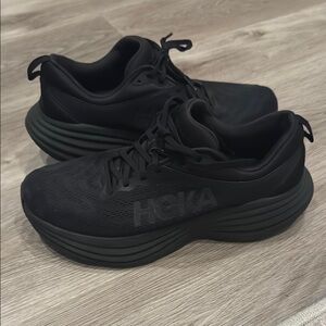 HOKA All-Black Running Shoes